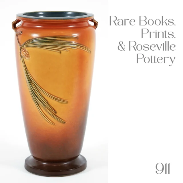 Catalog is LIVE 🌟 

Oct 30th: Rare Books, Prints, & Roseville Pottery Online+ Auction 

Browse, register, and bid on 400+ lots via the link in our bio 🔗 

Showing here: 
1. Roseville Pottery Pinecone Umbrella Stand 
2. 12 vols. Dramatic Works of Shakespeare 1812 Bayntun bindings 
3. Okiie Hashimoto 1961 color woodcut Untitled Shrine
.
.
.
#rarebooks #bookcollector #americanliterature #englishliterature #firstedition #collectoritem #prints #multiples #signedprints #lithography #woodblock #woodcut #japaneseprint #okiiehashimoto #shakespeare #rosevillepottery #rosevillepotteryforsale #bidnow #onlineauction #pittsburgh #pittsburghauctionhouse #thingstodoinpittsburgh