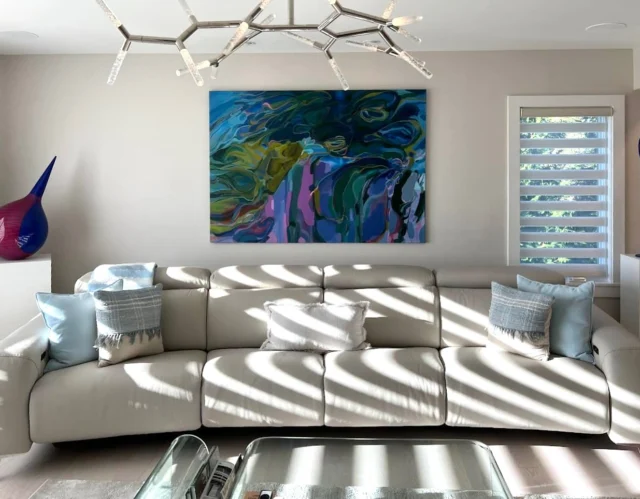 Art ❤️’s Finding a Home

A large Natalie Moffitt (@moffittnatalie) painting recently left and was installed in a client’s home… it looks like it’s always been there! 

Buy art you love and you will never go wrong 💌 

#gallerylife #nataliemoffitt #buyartyoulove #artinhome #decor #artcollection #artcollectors #artforsale #artforyourhome #fineart #installation #madeforthespace #abstract #largepainting