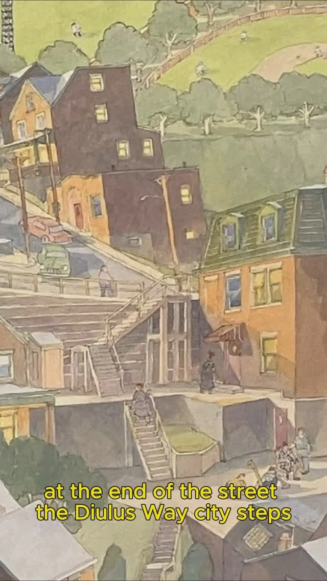 Enjoy another snippet of Doug Cooper’s supporting video for Forbes Field and Other Remembered Places 🌟 ⚾️ 

Join us and Doug for the opening on Saturday, 2/15 @ 1-4pm 

What is your favorite memory of Pittsburgh?

#pittsburghhistory #oaklandpittsburgh #diuluscitysteps #atwoodstreet #italianneighborhood #forbesfield #remembering #collectivememory #memory #storytelling #acrylicpaintings #cityscape #dougcooper #dougcooper2025 #forbesfieldandotherrememberedplaces #baseball #baseballgame #collectartyoulove #blackandyellow #pittsburghpirates