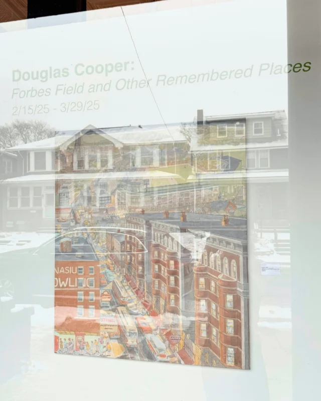 Opening today✨

Join us and Doug Cooper for the opening of Forbes Field and Other Remembered Places, today from 1-4pm in our Upstairs Gallery. 

Stay safe and warm out there ❄️

#artopening #pittsburgh #thingstodoinpittsburgh #dougcooper #douglascooper #acryliconpanel #forbesfield #collectivememory #pittsburghpride #pittsburghpirates #landscape #cityscape #painting #collectartyoulove